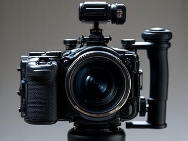 Underwater camera housing with strobes and lights